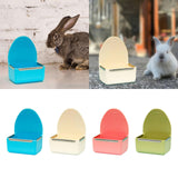 Maxbell Rabbit Feeder for Cage Stable Feeding Basin for Chinchilla Ferret Guinea Pig