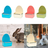 Maxbell Rabbit Feeder for Cage Stable Feeding Basin for Chinchilla Ferret Guinea Pig
