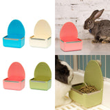 Maxbell Rabbit Feeder for Cage Stable Feeding Basin for Chinchilla Ferret Guinea Pig