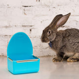 Maxbell Rabbit Feeder for Cage Stable Feeding Basin for Chinchilla Ferret Guinea Pig