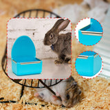 Maxbell Rabbit Feeder for Cage Stable Feeding Basin for Chinchilla Ferret Guinea Pig
