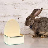 Maxbell Rabbit Feeder for Cage Stable Feeding Basin for Chinchilla Ferret Guinea Pig