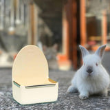 Maxbell Rabbit Feeder for Cage Stable Feeding Basin for Chinchilla Ferret Guinea Pig