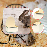 Maxbell Rabbit Feeder for Cage Stable Feeding Basin for Chinchilla Ferret Guinea Pig