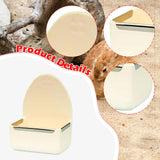 Maxbell Rabbit Feeder for Cage Stable Feeding Basin for Chinchilla Ferret Guinea Pig