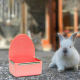 Maxbell Rabbit Feeder for Cage Stable Feeding Basin for Chinchilla Ferret Guinea Pig