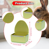 Maxbell Rabbit Feeder for Cage Stable Feeding Basin for Chinchilla Ferret Guinea Pig