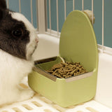 Maxbell Rabbit Feeder for Cage Stable Feeding Basin for Chinchilla Ferret Guinea Pig
