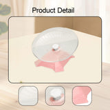 Maxbell Silent Hamster Wheel Sports Hedgehogs Pet Supplies Cage Accessory Roller Toy Pink