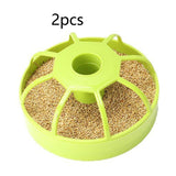 Maxbell 2 Pieces Bird Feeder Waterers Washable Easy to Use Supplies Bird Food Holder