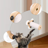 Maxbell Wall Mounted Scratching Post Cat Climbing Step for Rest Grind Claws Stretch