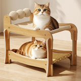 Maxbell Scratcher Bed with Play Balls Condo for Sleeping Resting for Indoor Cats