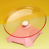 Maxbell Hamster Wheel Silent Sports Gerbils Jogging Wheel Interactive Toy Roller Toy Pink