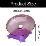 Maxbell Hamster Wheel Silent Sports Gerbils Jogging Wheel Interactive Toy Roller Toy Violet