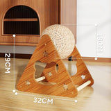 Maxbell Cat Scratching Ball Vertical Cat Scratching Post for Ferret Chinchilla Bunny