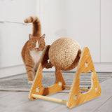 Maxbell Cat Scratching Ball Vertical Cat Scratching Post for Ferret Chinchilla Bunny