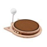 Maxbell Cat Scratcher for Indoor Cats Stylish Track Spring Ball Sisal Scratching Pad