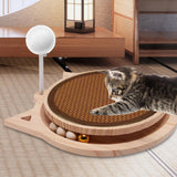 Maxbell Cat Scratcher for Indoor Cats Stylish Track Spring Ball Sisal Scratching Pad