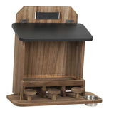 Maxbell Wood Squirrel Feeder Outside Thickness with Lift up Lid for Trees Yard Patio