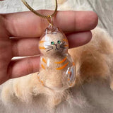 Maxbell Cat Hair Storage Box Pendant Cats Fur Memory Bottle Gift Hairs Storage Charm Style A