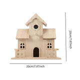 Maxbell Outside Bird House DIY Unpainted Hummingbird Nesting for Yard Courtyard Tree