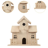 Maxbell Outside Bird House DIY Unpainted Hummingbird Nesting for Yard Courtyard Tree