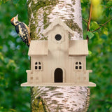 Maxbell Outside Bird House DIY Unpainted Hummingbird Nesting for Yard Courtyard Tree