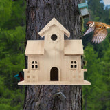 Maxbell Outside Bird House DIY Unpainted Hummingbird Nesting for Yard Courtyard Tree