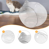 Maxbell Easy Clean Cat House Breathable Transparent Space Capsule Cat Bed for Kitten