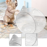 Maxbell Easy Clean Cat House Breathable Transparent Space Capsule Cat Bed for Kitten