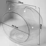 Maxbell Easy Clean Cat House Breathable Transparent Space Capsule Cat Bed for Kitten