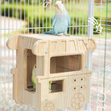 Maxbell Summer Cooling Bird House Bird Nest Parrot Shelter for Patio Garden Backyard