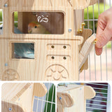 Maxbell Summer Cooling Bird House Bird Nest Parrot Shelter for Patio Garden Backyard