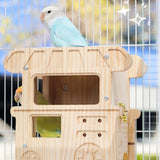 Maxbell Summer Cooling Bird House Bird Nest Parrot Shelter for Patio Garden Backyard