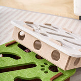 Maxbell Cat Puzzle Toy Felt Exercise Maze Game for Indoor Cats