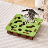 Maxbell Cat Puzzle Toy Felt Exercise Maze Game for Indoor Cats