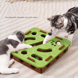 Maxbell Cat Puzzle Toy Felt Exercise Maze Game for Indoor Cats