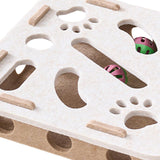 Maxbell Cat Puzzle Toy Felt Exercise Maze Game for Indoor Cats