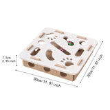 Maxbell Cat Puzzle Toy Felt Exercise Maze Game for Indoor Cats