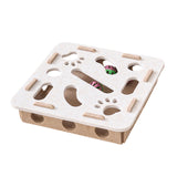 Maxbell Cat Puzzle Toy Felt Exercise Maze Game for Indoor Cats