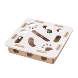 Maxbell Cat Puzzle Toy Felt Exercise Maze Game for Indoor Cats