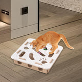 Maxbell Cat Puzzle Toy Felt Exercise Maze Game for Indoor Cats