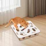 Maxbell Cat Puzzle Toy Felt Exercise Maze Game for Indoor Cats