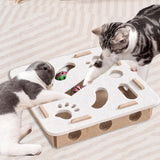 Maxbell Cat Puzzle Toy Felt Exercise Maze Game for Indoor Cats