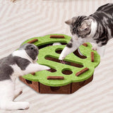 Maxbell Cat Puzzle Toy Felt Exercise Maze Game for Indoor Cats