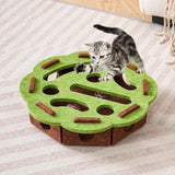 Maxbell Cat Puzzle Toy Felt Exercise Maze Game for Indoor Cats