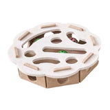 Maxbell Cat Puzzle Toy Felt Exercise Maze Game for Indoor Cats