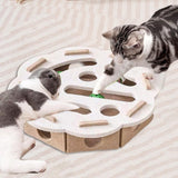 Maxbell Cat Puzzle Toy Felt Exercise Maze Game for Indoor Cats