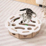 Maxbell Cat Puzzle Toy Felt Exercise Maze Game for Indoor Cats