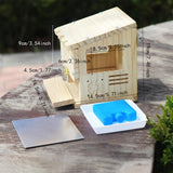 Maxbell Wooden Parrot House Cooling with Ice Pack Parakeets Outside Garden Birdhouse